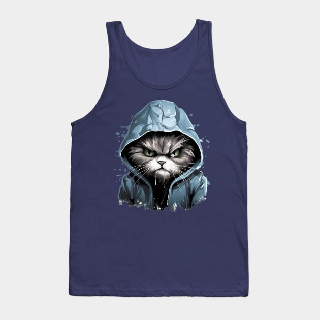 Disgruntled Kitty Tank Top by Jason's Finery